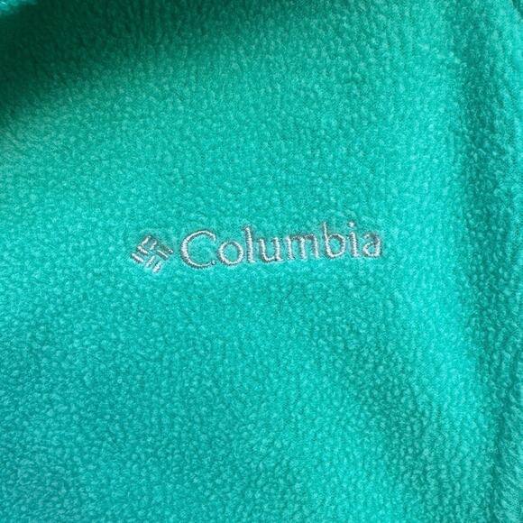 Columbia XL Full Zip Collared Fleece Jacket with Pockets - Sea Foam Green - Picture 3 of 12
